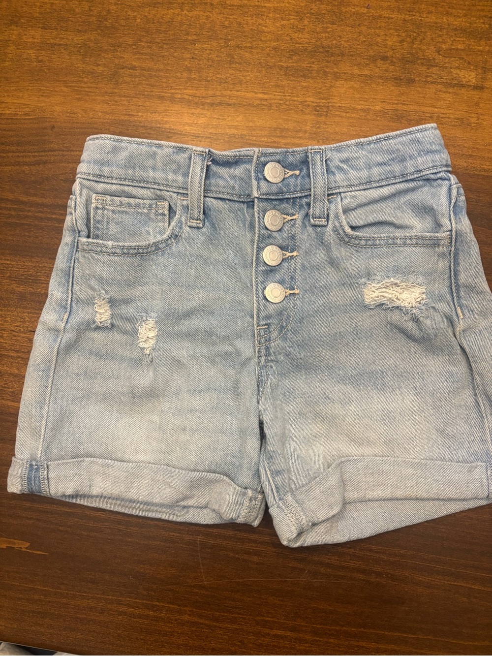 Old navy Girls High-Rise Light Blue Denim Shorts size 10